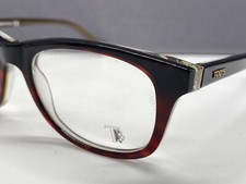 TOD's Brille DamenSchwarz Rechteckig groß  Braun Havanna 5002 Vollrand