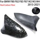 For BMW F80 F82 F83 F87 M2 M3 M4 Carbon Fiber Car rearview mirror Cover Caps E