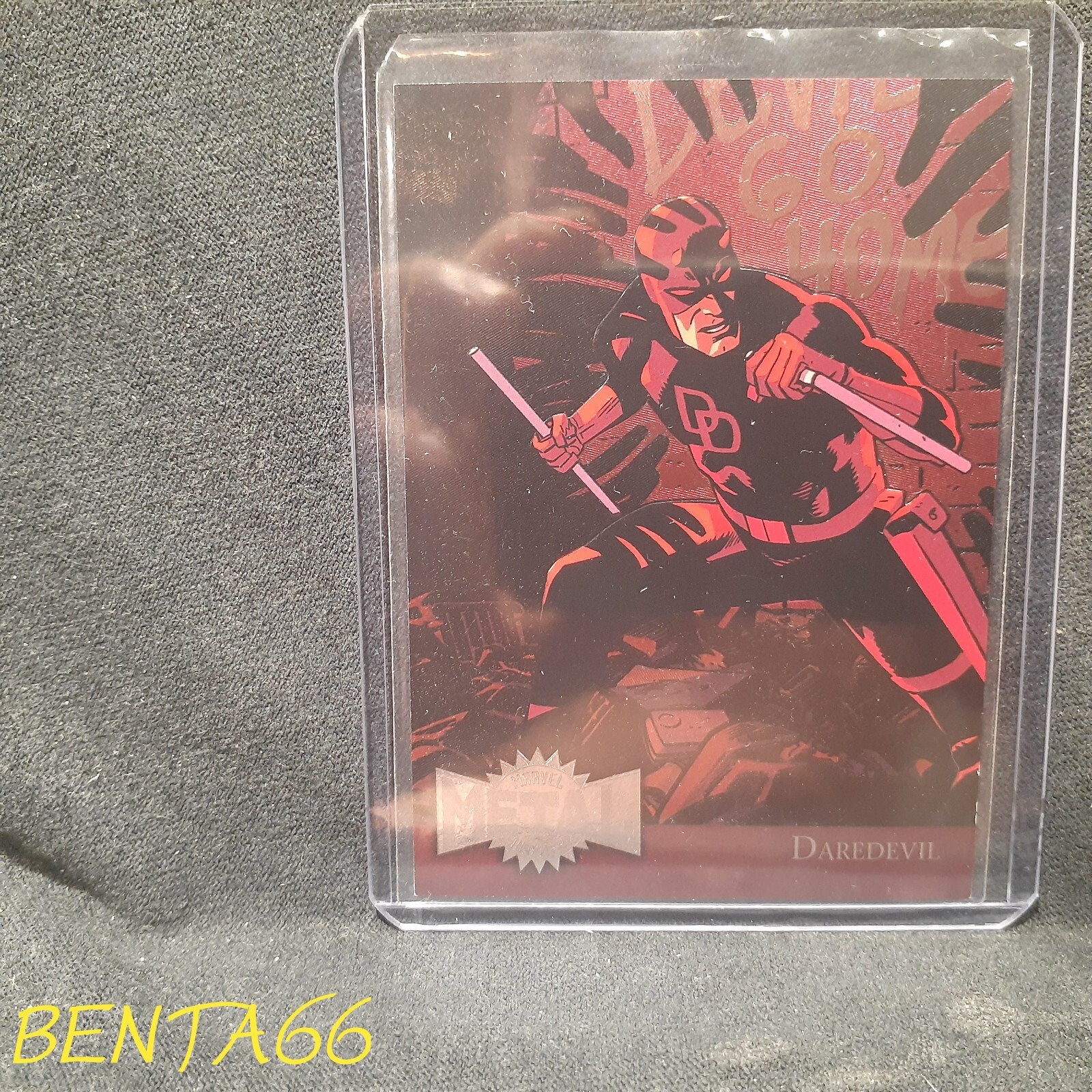 2015 Marvel Fleer Retro 🔥 Metal Blaster Daredevil Insert Card # 10 of 42 - B