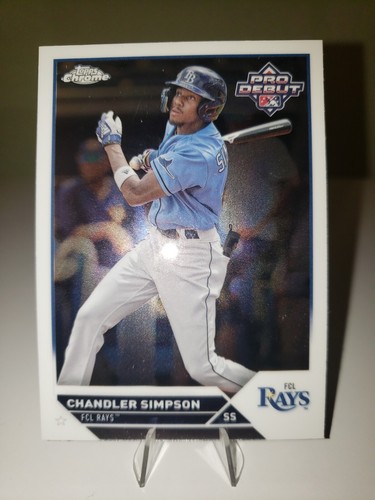 CHANDLER SIMPSON 2023 Topps CHROME Pro Debut #PDC-184 Rays Georgia Tech MLB