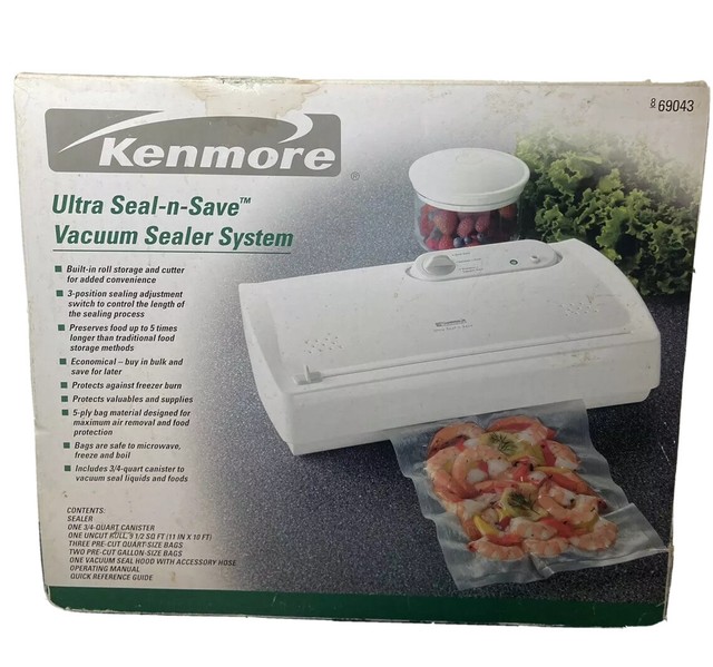 Kenmore Ultra Seal N Save Model 69043 Vacuum Sealer for sale online eBay