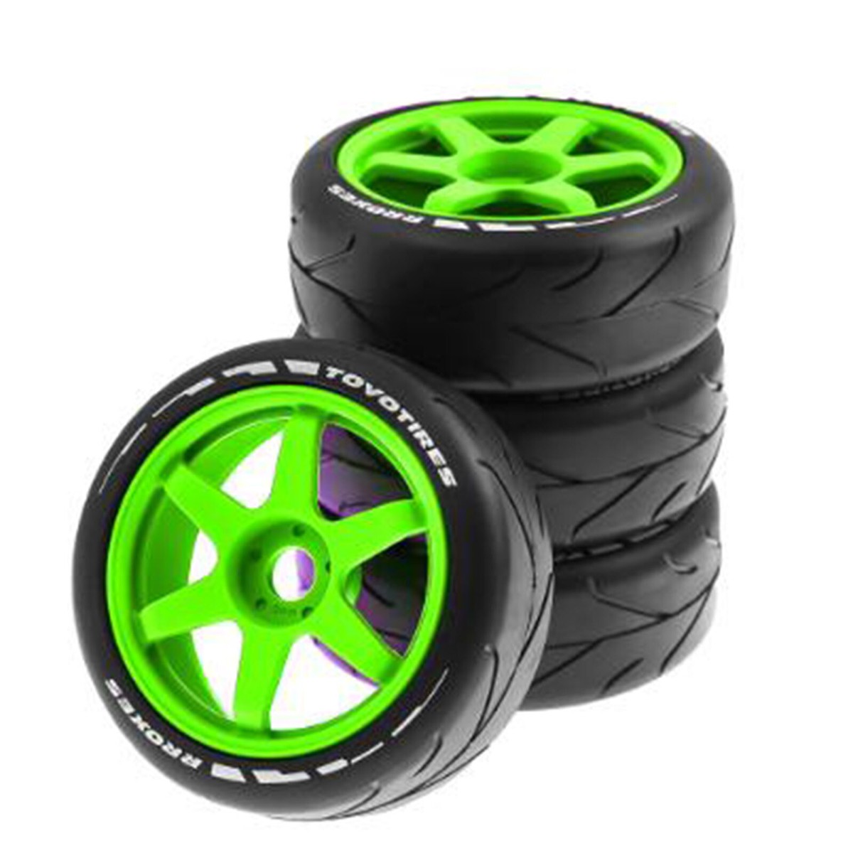 1/8 Rc Car On-road Wheels & Tires Set For Kyosho Inferno Gt1 Gt2
