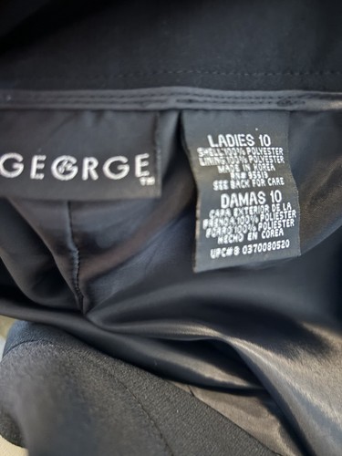 George Black Pencil Womens Size 10 Knee Length Lined Career Business Skirt 1917 - Picture 10 of 11