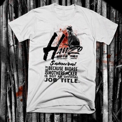 Samurai T-Shirt Japanese Warrior Bushido Code Kanji Shogun Katana Sword tee