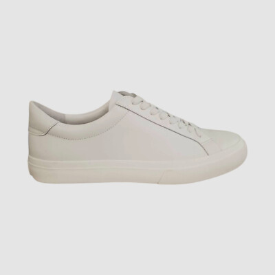 Vince Men's White Fulton Leather Lace-up Sneakers Shoes Size 8 M