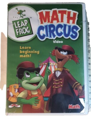LEAP FROG ''MATH CIRCUS VIDEO'' ON DVD NEW FACTORY SEALED CONDITION 