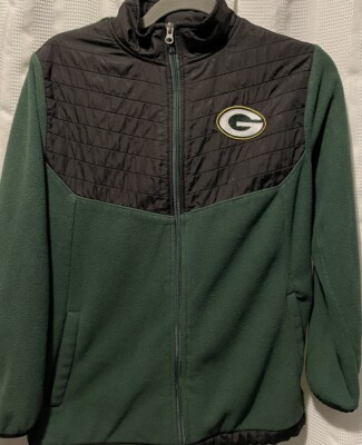 Green Bay Packers Green Youth Size XL NFL Full Zip Up Sweatshirt