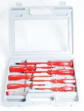 7 Piece Electrician's Insulated Electrical Hand Screwdriver Tool Set Kit