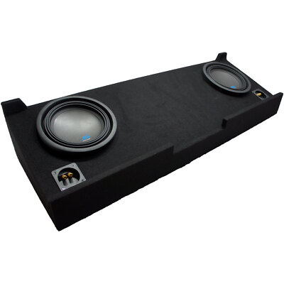 Fits 07-13 Chevy Silverado Crew Cab Truck Alpine S-W10D2 Type S Dual 10'' Sub Box
