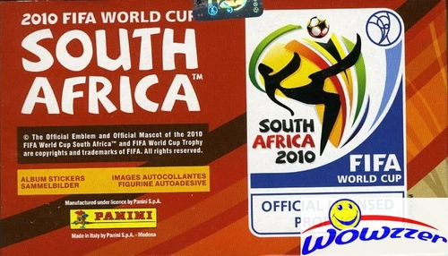 2010 Panini World Cup MASSIVE Factory Sealed 100 Pack Sticker Box-500 STICKERS!