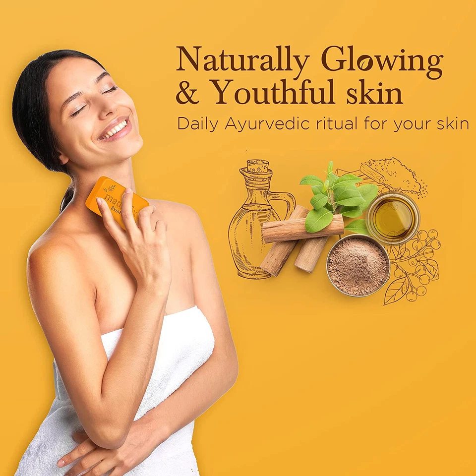 5 X Medimix Ayurvedic Sandal Bathing Soap Bar with Eladi Oil - 125g -Free Ship - Image 3 of 4