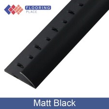 2.7m Matt Black Single Edge Floor Transition Naps Door Plate Threshold