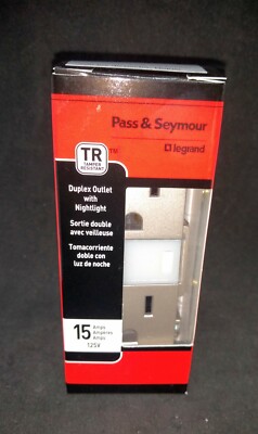Pass Seymour NTL885TRNICC6 OUTLET Tamper Resist 15A Nickel Night Light FREE SHIP