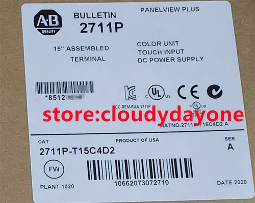 New Sealed Allen Bradley 2711P-T15C4D2 / A Panelview Plus 1500 15 inch ...