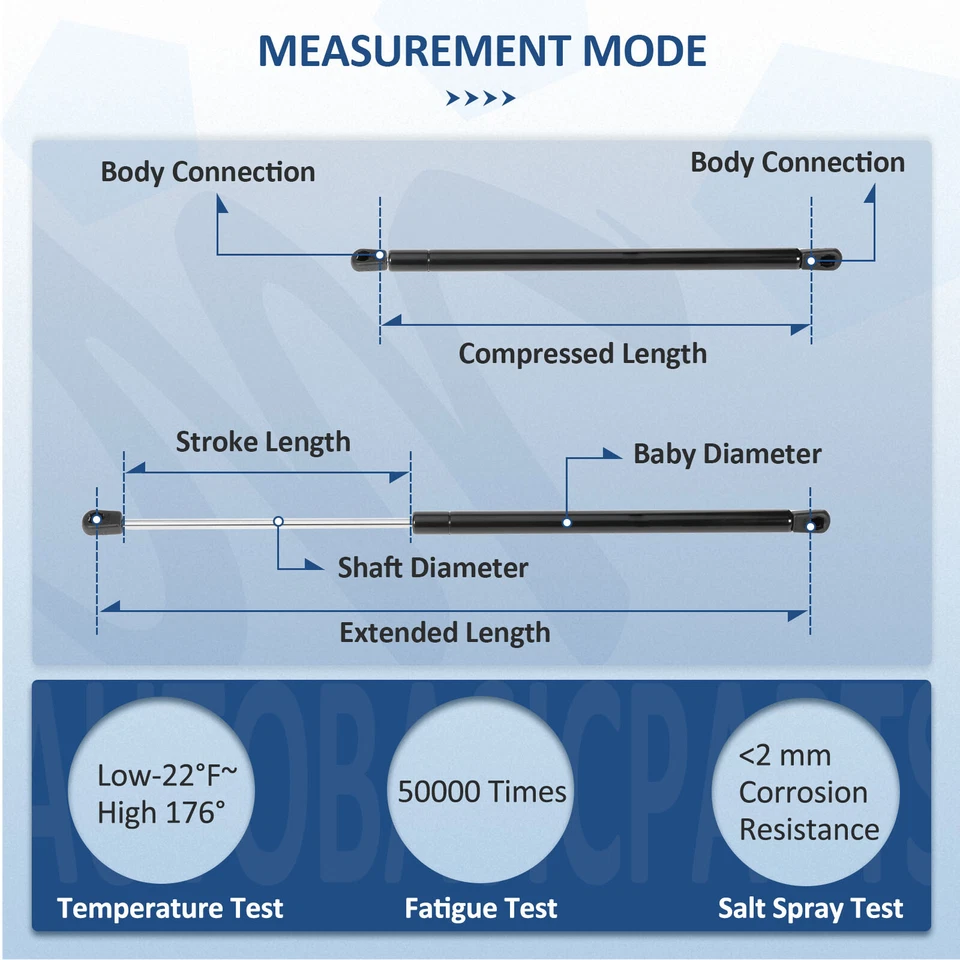 For 2013-2015 Mitsubishi Outlander Sport 2 Pcs Rear Liftgate Lift Support Struts Foto 4 de 4