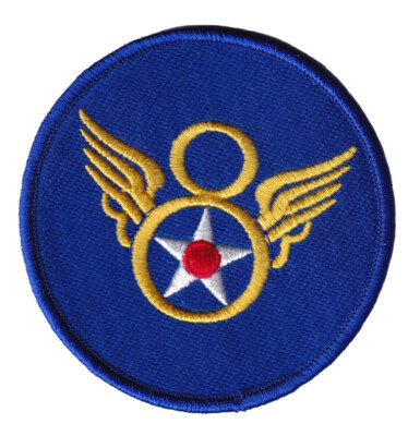 8th Air Force Patch – With Hook and Loop, 3.5