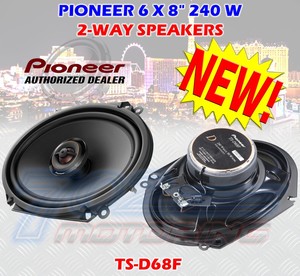 pioneer 6x8 2 way speakers