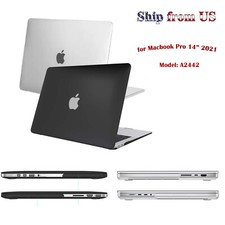 Hard Shell Case for MacBook Pro 14 Inch A2442 2021 Protective Snap On Cover