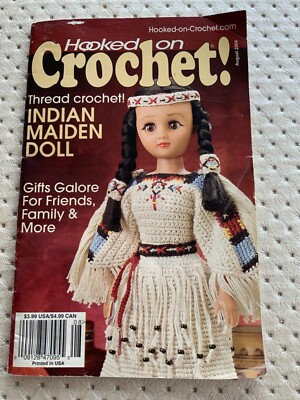 Booklet Hooked-On-Crochet Indian Maiden Doll Plus +++++ Aug 2004