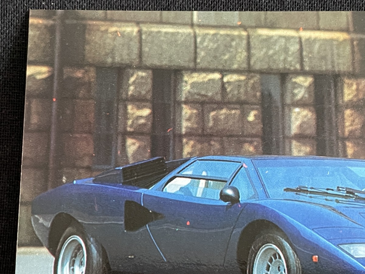 Lamborghini Countach LP400 Italy Super Car Card 1970s Vintage From