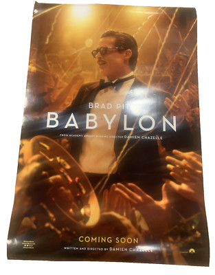 Babylon 2022 Original DS movie poster 27x40 - Advance - Brad Pitt, Chazelle New