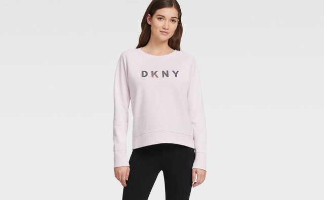 Sparkle Logo Crew Neck Pullover Lilac 