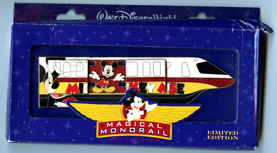 WDW Disney World Magical Monorail Mickey Mouse Jumbo Slider Boxed