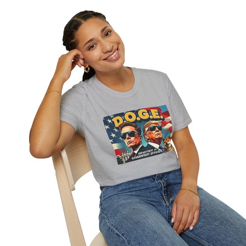 D.O.G.E. Retro Graphic T-Shirt, Funny Department of Government Efficiency Shirt - Picture 36 of 98