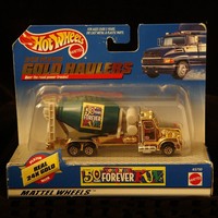 Hot Wheels Gold Haulers Toys-r-us 50 Years Cement Truck By Mattel on sale Hot Wheels Gold Haulers Toys-r-us 50 Years Cement Truck By Mattel on sale