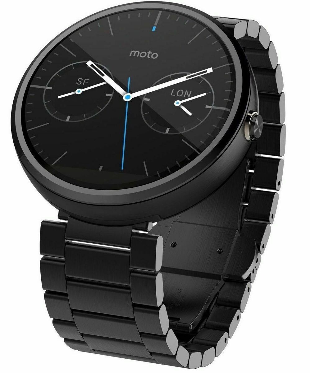 Smartwatch Motorola Moto 360 Sport Preto Bluetooth, Wi-Fi e Android Wear