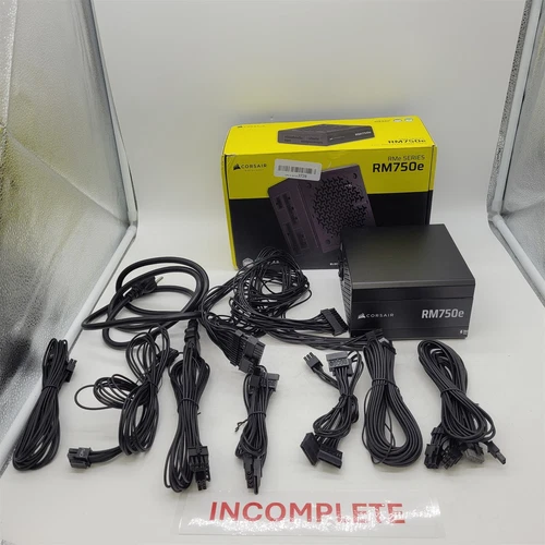 CORSAIR RM750e Fully Modular Low-Noise ATX PSU Cybenetics Gold -NOT WORKING-