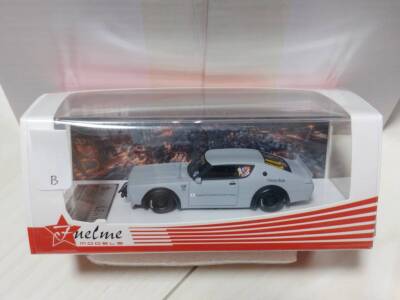 Mini Car 1/64 Fuelme Nissan Skyline Kenmeri LBWK Matte Gray Resin