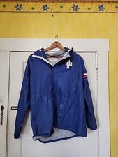 Vintage Raincoat With Hood Blue Size S Made By Line Seven