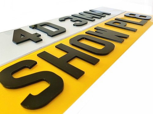 Number Plates - 2D/3D/4D - PREMIUM Car Reg Plates - EV/UK/GB - FRONT/REAR/PAIR - Picture 10 of 37