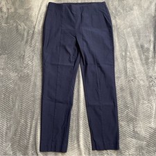 Chico's So Slimming Pants 1 Medium Slim Ankle Navy Blue