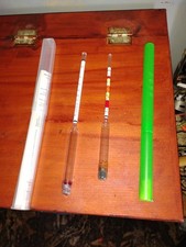 Proof Hydrometer And Floating Thermometer For Brew/ Wine Making