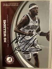 Alabama Basketball Mo Williams Signed card 
