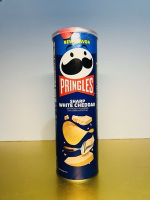   New Limited Edition Pringles SHARP WHITE CHEDDAR Cheese Potato Chips 5.5oz