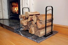 Fire Side Log Store. Plastic Coated Heavy Duty Steel. 45cm L x 16cm W x 35cm H