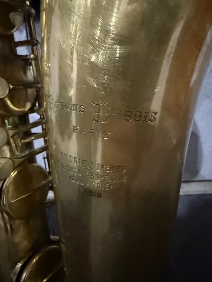 Rare Sax Baritone 1900 - Gold Raymond Dubois - Photo 2/4