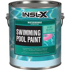 Insl-X 1 Gal. White Semi-Gloss Waterborne Pool Paint WR1010092-01 INSL-X Water