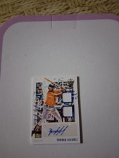 Yordan Alvarez 2020 Panini Diamond Kings Autographed With 2-jersey Relics