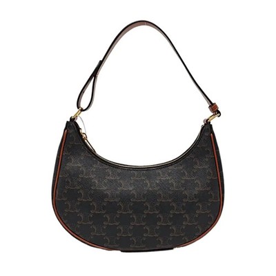 CELINE AVA Handbags Leather Brown Free Shipping | Duties Paid