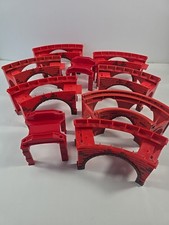 Thomas The Train Red Brick Arched Curved Lot Of 9