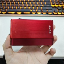Sony CyberShot DSC-T900 Red Digital Camera 12.1MP CCD Camera With Charger