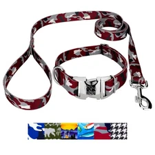 Country Brook Petz® Premium Dog Collar and Leash - Sports & Athletics Collection