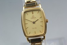 [Exc+5] Vintage Omega de ville cal.1375 Gold Quartz Women's watch From JAPAN　