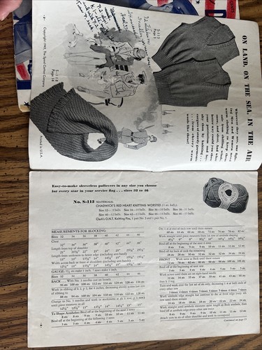 World War 2 WWII Knitting Magazines 1941 Knit for Defense, 1943 Knit for Victory - Picture 16 of 23