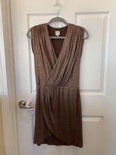 Halston Heritage dress, size 4, gold and brown