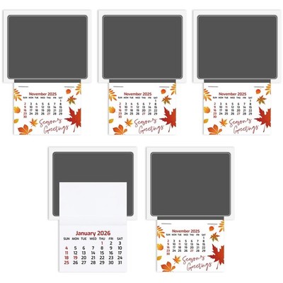 Glenmal 5 Pack 2026 Peel and Stick Calendar 2-in-1 Car Calendar Wall Sticker ...